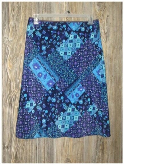 Vintage Studio Vtg Y2K Floral Patchwork Fairycore Bohemian Skirt Size Large Boho - Picture 1 of 9